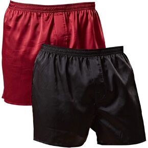 Mens Satin Boxers Shorts Silk Boxers Silk Sleep Lounge Pajamas Bottoms