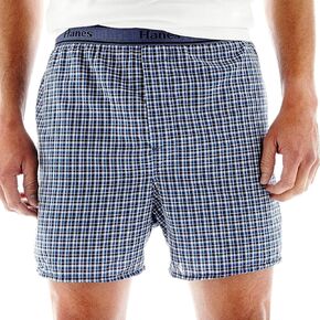 Hanes Men's 4 عبوات المربعين صبغات الغزل الكبيرة كبيرة