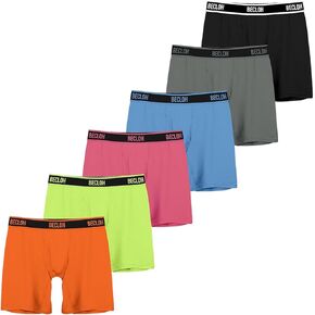 شورت Mens Boxer Viscose من Bamboo Rayon Boxers للرجال ملابس داخلية للرجال (3 أو 4 أو 6 عبوات)