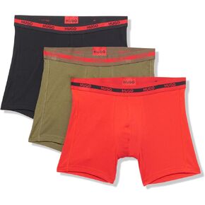 Hugo Men's 3 Pack Stretch Cotton Hipster Boxer Boxer