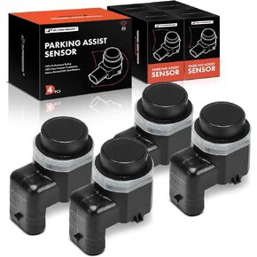 A-Premium 4-PC Reverse Backup Parking Assist Sensor Compatible with Select BMW Models - X5, 528i, 528i xDrive, 535d, 535i, 535i GT xDrive, 550i GT, 640i Gran Coupe, 650i, 740Ld xDrive, 750i, X3, X6
