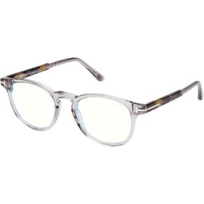 Tom Ford Eyeglasses FT 5891 -B 020 Transparent Smoke Grey, Palladium, t Logo /