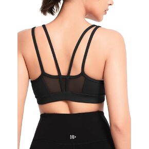 Yvette Sports Bra Lightweight Cloud Series for Women Mesh Splicing Style