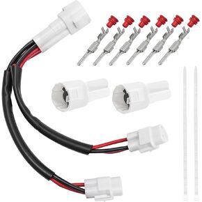 Power Outlet Splitter Kit Compatible with Yamaha Tenere 700 Super Tenere Motorcycle, XS-T701 Conector Accessories for USB Charger, GPS, Heated Grip, Auxiliary Light (17pcs/Set)