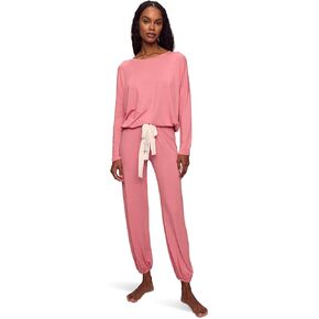 Eberjey Gisele Modal Women's Pajama Slouchy Set | Long Sleeve Top w Scoop Neckline