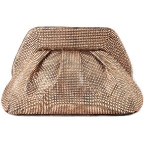 PHILOMENA Shiny Clutch Purse for Women Bling Sparkly Evening Bag Purse Weddings Handbag