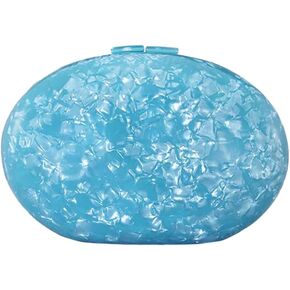 Women Acrylic Evening Clutch Bag Glitter Marble Purse Chain Shoulder Crossbody Bag for Party Prom Cocktail Wedding in Saudi Arabia