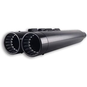Sharkroad 4 "Slip Black on Mufflers for Harley Touring 2017-2023 Road King ، Steet Glide ، Road Glide ، Electra Glide Baggers ، Triple Steps Mufflers ، 18bb