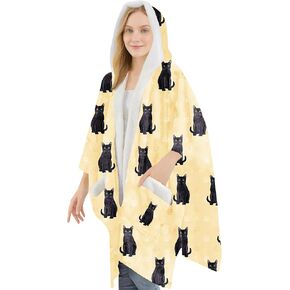 Cozy Sherpa Snugg Wrap for Women - Soft Fleece Blanket Hoodie - 32 Dog and Cat Breeds - Warm Lightweight Gift for Pet Lovers in Saudi Arabia