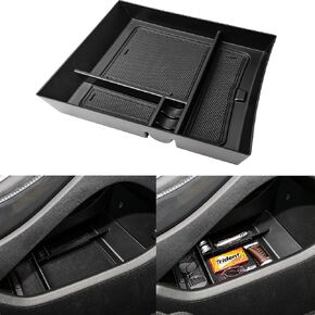 TACOBRO Lower Center Console Tray Compatible with Hyundai Santa Fe 2021 2022 2023 Accessories,Console Insert Secondary Storage Tray.
