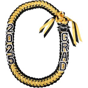 التخرج LEIS 2025 RIBBON LEIS للتخرج ، فئة 2025 قلادة التخرج للتخرج من كلية الثانوية DIY Decors Party Supplies