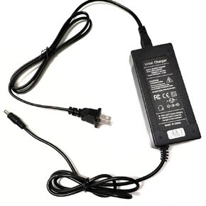 [Fit Fit] 42v 2a 1.5a شاحن لـ 36V Jetson Bolt/Bolt Pro/Adventure/ERIS/Metro/Racer/Quest/Journey J5 J8 Ryder Ora Pro ، Ancheer ، لـ Swagtron EB7 EB8 ، Aventon Pace 350 ، Jasion EB5 ETC