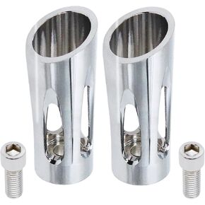 Motorcycle 2 Pcs Shifter Peg Shift Lever CNC Billet Foot Pegs Aftermarket Replacement Parts Fit for Harley Davidson Sportster Touring Softail Street Glide Road Dyna. (chrome-2)