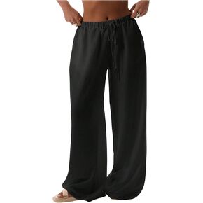 SHENHE Women's Beach Cover Up Pants Wide Leg Loose Swim Bathing Suit Coverups Palazzo Pants