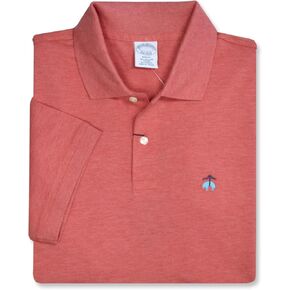 Brooks Brothers Men's Cotton Pique Stretch Logo Short Sleeve Polo Shirt