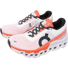 On Women's Cloudmonster 2 Running Shoes, Undyed/Flame, 7.5 US