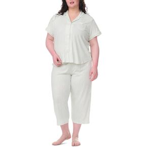 Karen Neuburger Women's Plus Size Capri Girlfriend Pajama Set