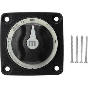 KIMISS Battery Isolator Kit, 300A Battery Selector Switch Heavy Duty 3 Position Marine Battery Cut Off Switch for RV Boat