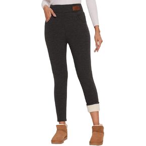 Women's Thermal Fleece Lined Leggings Winter Warm Soft High Waist Stretch Sherpa Lined Pants…