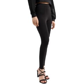 Armani Exchange Women's Cotton Poly Scuba Leggings with Rhinestone Logo