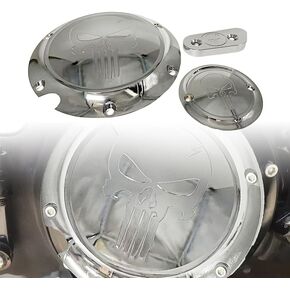 تغطية دراجة نارية Derby Cover Aluminium Derby Cover Timing Timer Cover متوافقة مع Harley Davidson Sportster Iron XL883