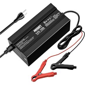 14.6V 10A شاحن بطارية ، شاحن بطارية AC-DC ذكي ، أفضل حل لفوسفات الحديد الليثيوم 12V ، إعادة شحن بطارية LIFEPO4 ، دعم الشحن السريع