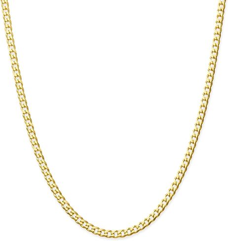JAXXON Curb Chain - 3mm | 925 Sterling Silver Chain Necklace for Men - Silver 22 Inch in Saudi Arabia
