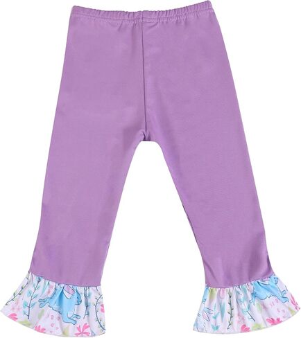 Toddler Girls Dress Pants Set Bunny Outfits Set Ruffle Dress and Pants Outfit Set 3-8Years in Kuwait