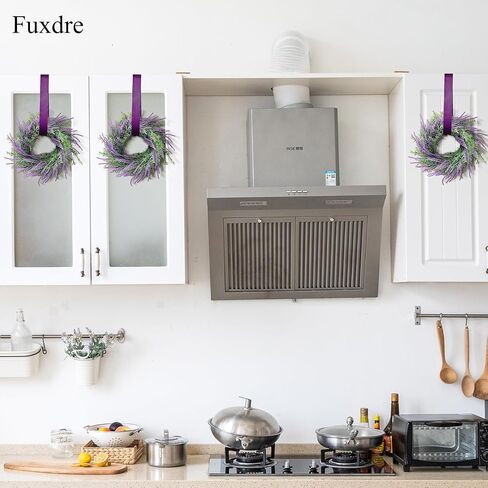 12 Inch Candle Rings Wreaths with Lavender Decor (1 Pc) - Floral Wreaths for Pillar Candles, Spring Summer Wedding, Home Tabletop, Door, Cabinets in Saudi Arabia
