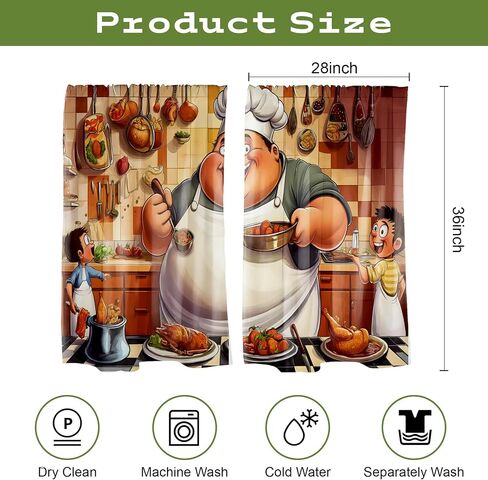 NYZE Kitchen Curtains 2 Panels Leaves Floral Short Window Curtains Treatment Over Sink Tier Drapes Small Cafe Curtains Flower Leaf Tier Curtains for Bathroom 36x28inch in Saudi Arabia