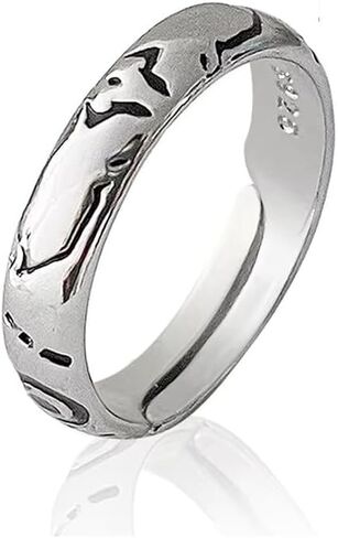 Kaisen Yuta Okkotsu Sukuna Silver Cosplay Accessory Resizable Ring in Kuwait