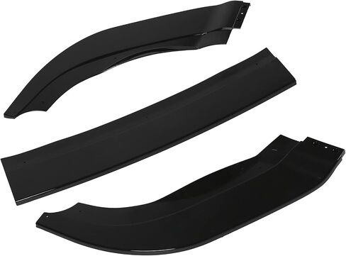 Front Bumper Lip Front Splitter Lower Protector 3 Sections Front Bumper Splitter Lip Replacement for MK6 R R20 2009‑2013(Bright black) in Saudi Arabia