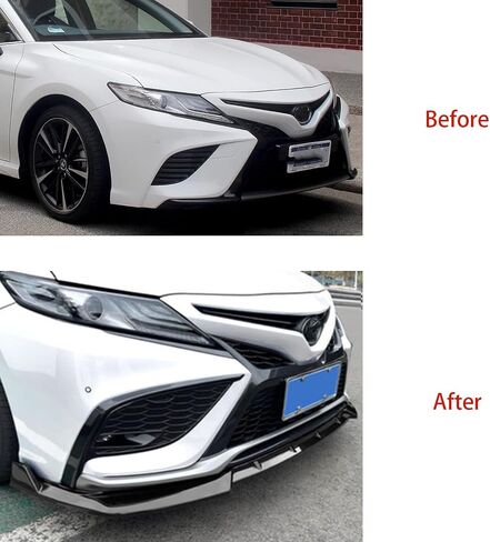 شفة المصد الأمامية لتويوتا كامري SE/XSE/TRD Sport Style 2021 2022 الشفاه الأمامية السفلى من الذقن المفسد فاصل 3pc ألياف الكربون in Kuwait