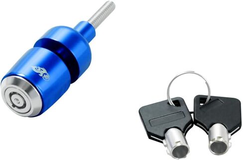 Power James Blue Helment Tape Bell Lock على قوس مقابض Clamp Clamp Clamp Fits Harley Davidson 96-2024 Softail Touring Dyna Sportster (Blue) in Kuwait