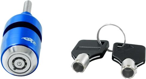 Power James Blue Helment Tape Bell Lock على قوس مقابض Clamp Clamp Clamp Fits Harley Davidson 96-2024 Softail Touring Dyna Sportster (Blue) in Kuwait