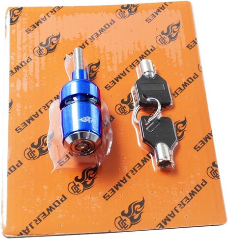 Power James Blue Helment Tape Bell Lock على قوس مقابض Clamp Clamp Clamp Fits Harley Davidson 96-2024 Softail Touring Dyna Sportster (Blue) in Kuwait
