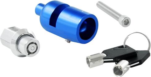Power James Blue Helment Tape Bell Lock على قوس مقابض Clamp Clamp Clamp Fits Harley Davidson 96-2024 Softail Touring Dyna Sportster (Blue) in Kuwait