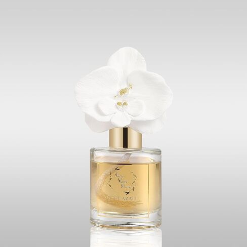 Reed Diffuser Set, Pretty Valley Home Diffuser Gypsum White Orchid Flower Oil 120Ml / 4.05fl OZ Gift Box for Bathroom Office Bathroom Living Room Decor, Long Lasting Fragrance (White Orchid) in Kuwait