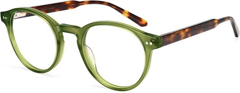 Dollger Blue Light Blocking Glasses For Woman Men Thick Acetate Frame Round Computer BlueLight Glasses Non-Prescription in Saudi Arabia