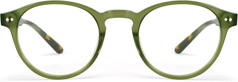 Dollger Blue Light Blocking Glasses For Woman Men Thick Acetate Frame Round Computer BlueLight Glasses Non-Prescription in Saudi Arabia