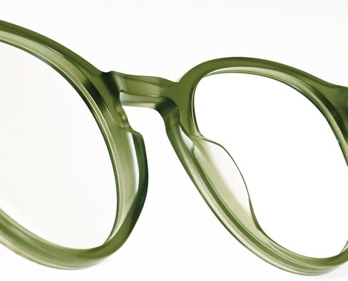 Dollger Blue Light Blocking Glasses For Woman Men Thick Acetate Frame Round Computer BlueLight Glasses Non-Prescription in Saudi Arabia