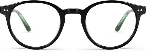 Dollger Blue Light Blocking Glasses For Woman Men Thick Acetate Frame Round Computer BlueLight Glasses Non-Prescription in Saudi Arabia