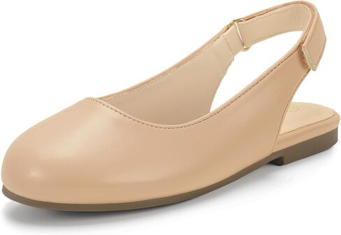 Hehainom Girls Flats Slingback Round Toe Sandals Toddler Little Kids Summer Flower Girl Communion Church Dress Shoes in Kuwait