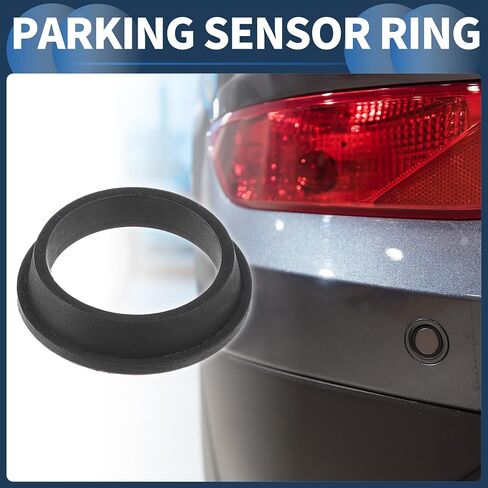 Parking Sensor Seal, Rear Parking Reverse Sensor Ring No.66206923000 for BMW 128i 2008-2013 Black, 4 Pcs in Saudi Arabia