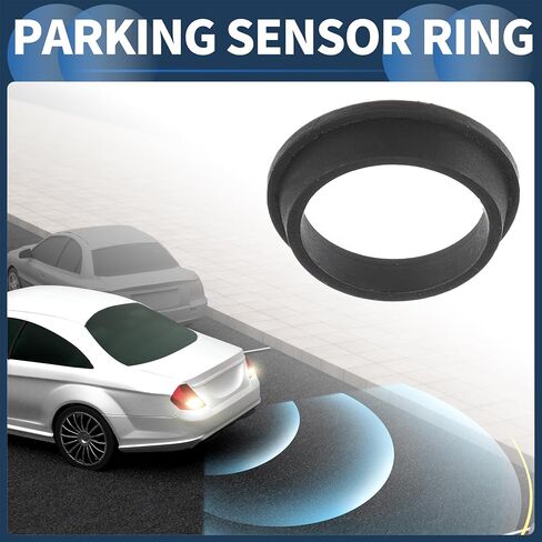 Parking Sensor Seal, Rear Parking Reverse Sensor Ring No.66206923000 for BMW 128i 2008-2013 Black, 4 Pcs in Saudi Arabia