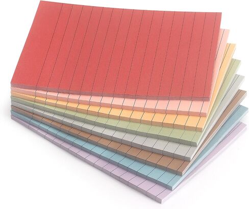 Sticky Notes 8 Vintage Colors 3x3in, Self-Stick Notes Pads with Easy to Post for School, Home, Office, 8 Pads/Pack, 80 Sheets/Pad in Saudi Arabia