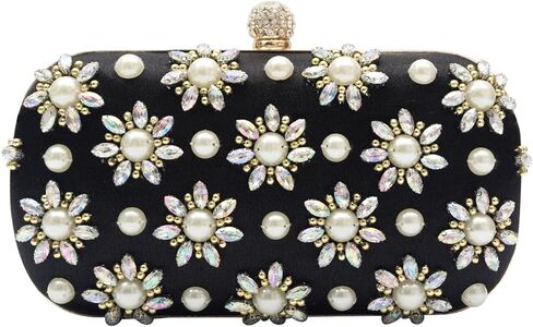 Rhinestone Evening Bag for Women Beaded Clutch Bag Bridal Wedding Purse Glitter Shoulder Bag Luxury Crystal Handbag in Saudi Arabia