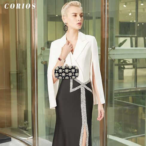 Rhinestone Evening Bag for Women Beaded Clutch Bag Bridal Wedding Purse Glitter Shoulder Bag Luxury Crystal Handbag in Saudi Arabia