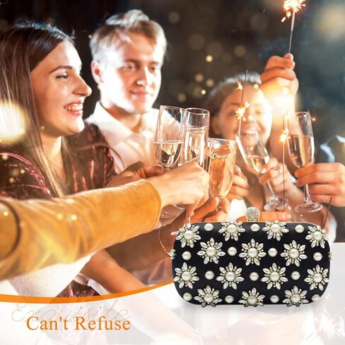 Rhinestone Evening Bag for Women Beaded Clutch Bag Bridal Wedding Purse Glitter Shoulder Bag Luxury Crystal Handbag in Saudi Arabia