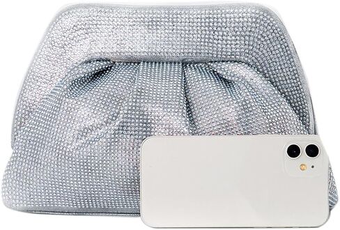 PHILOMENA Shiny Clutch Purse for Women Bling Sparkly Evening Bag Purse Weddings Handbag in Saudi Arabia